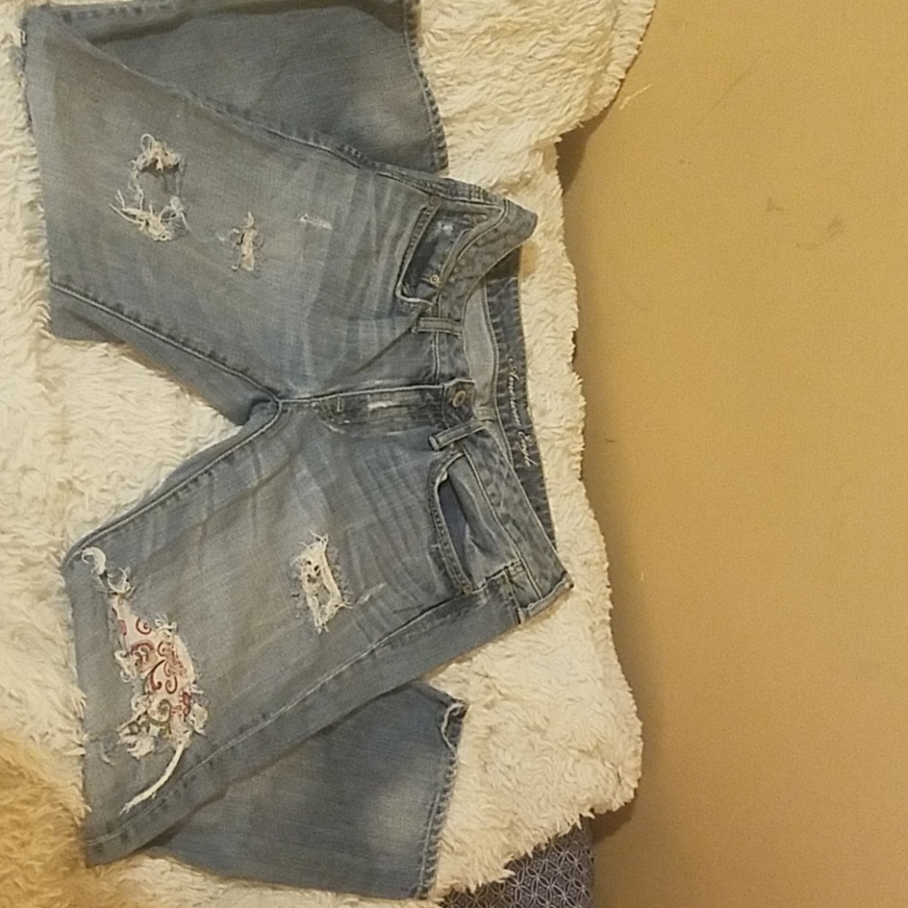 American Eagle AE 6 Boy Fit Blue Jean Capris